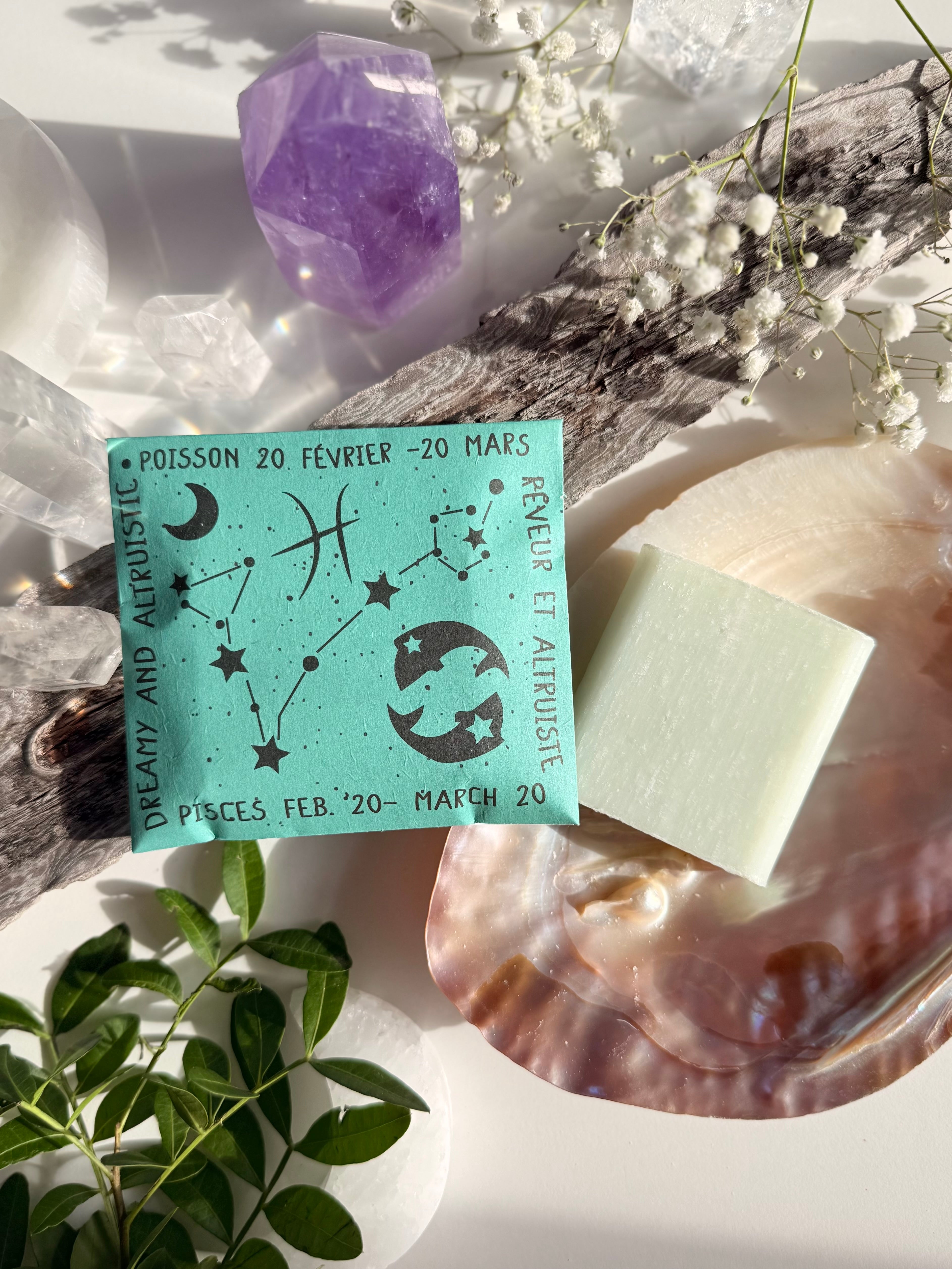 Sternzeichen Seife Fische • Matcha Tee