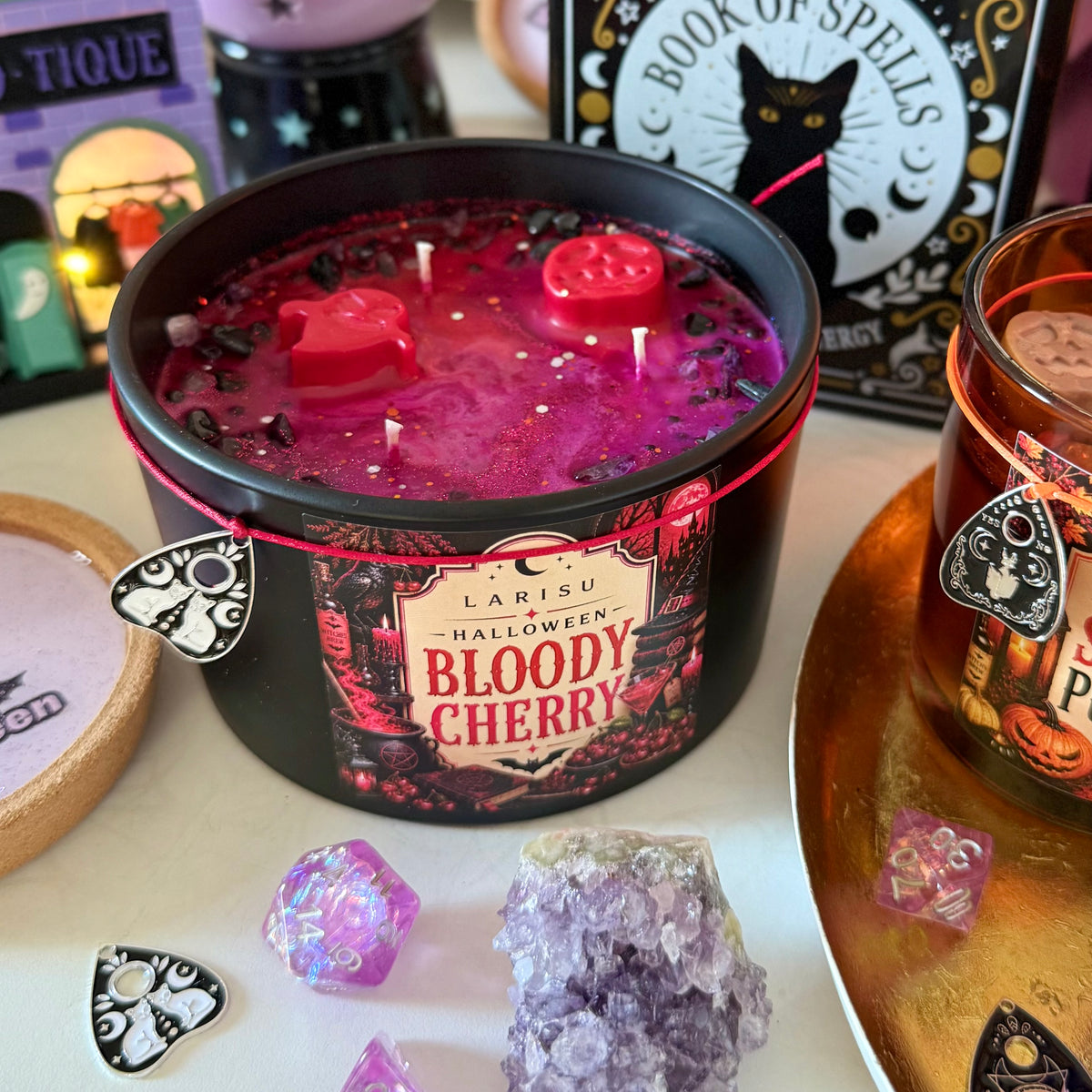 XL Halloween Kerze „BLOODY CHERRY“