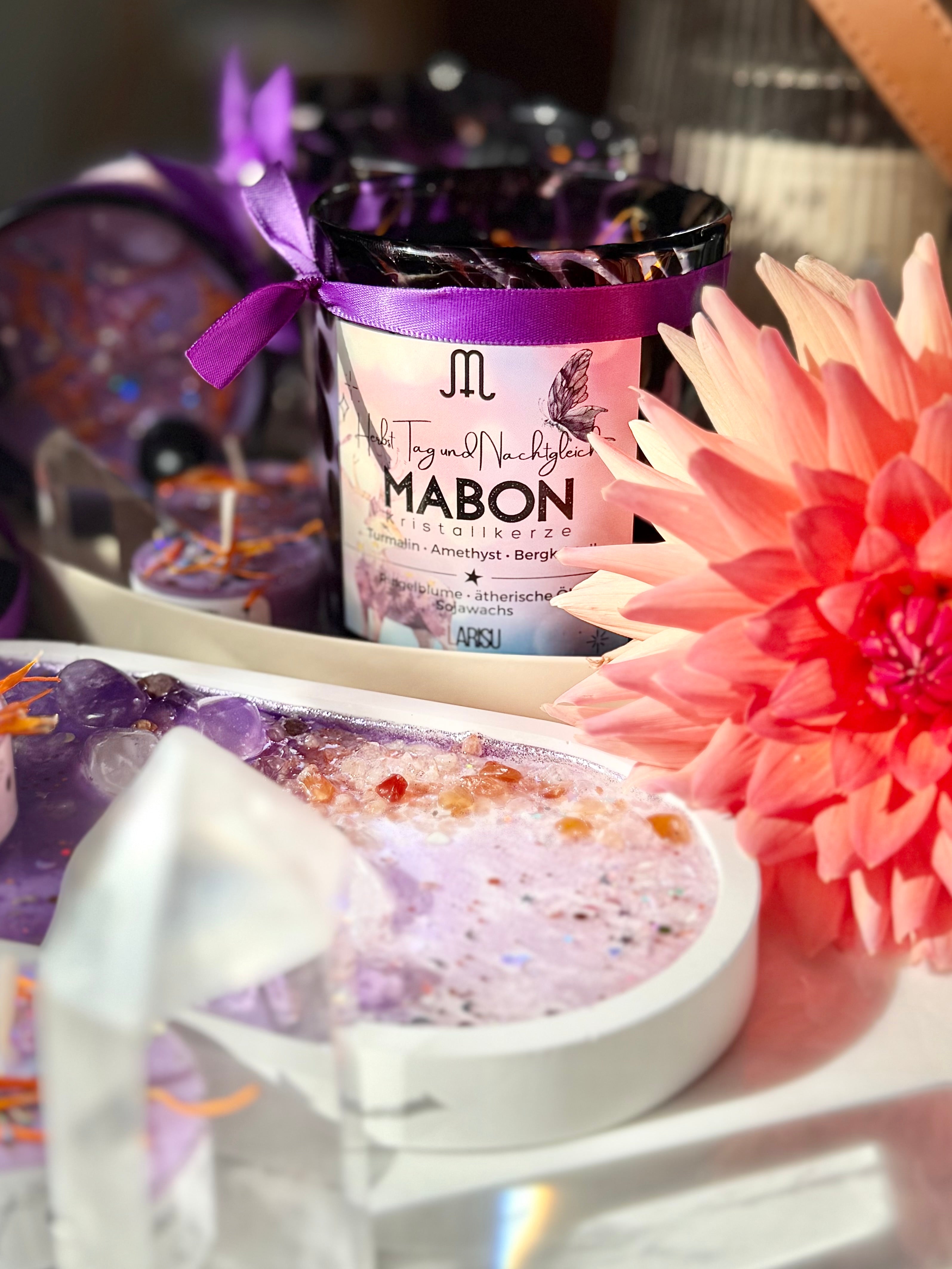 MABON Jahreskreis Kristallkerze, limitiert