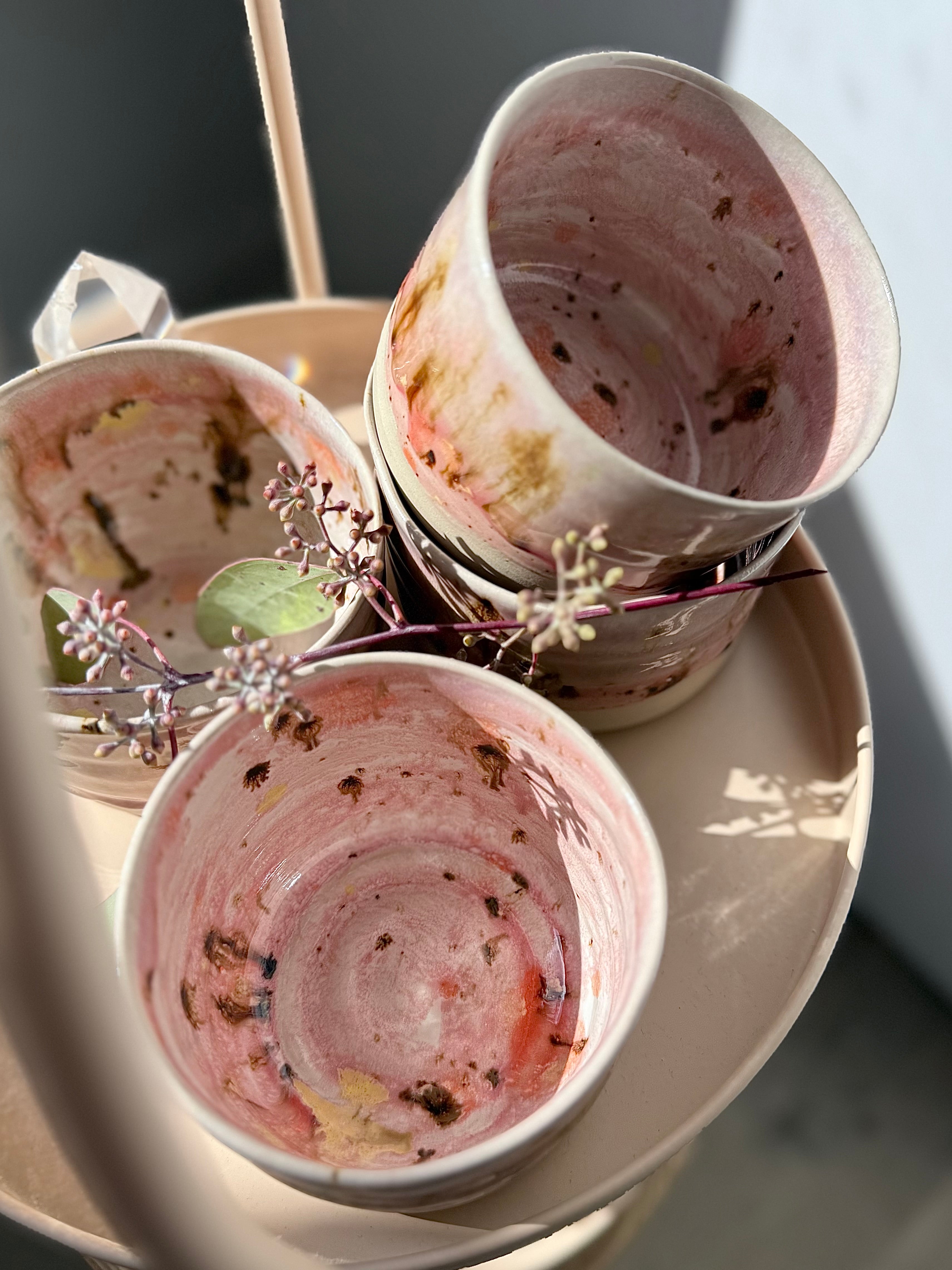 VORBESTELLUNG (4Wo Bearbeitung) Keramikbecher mit zauberhafter Glasur
