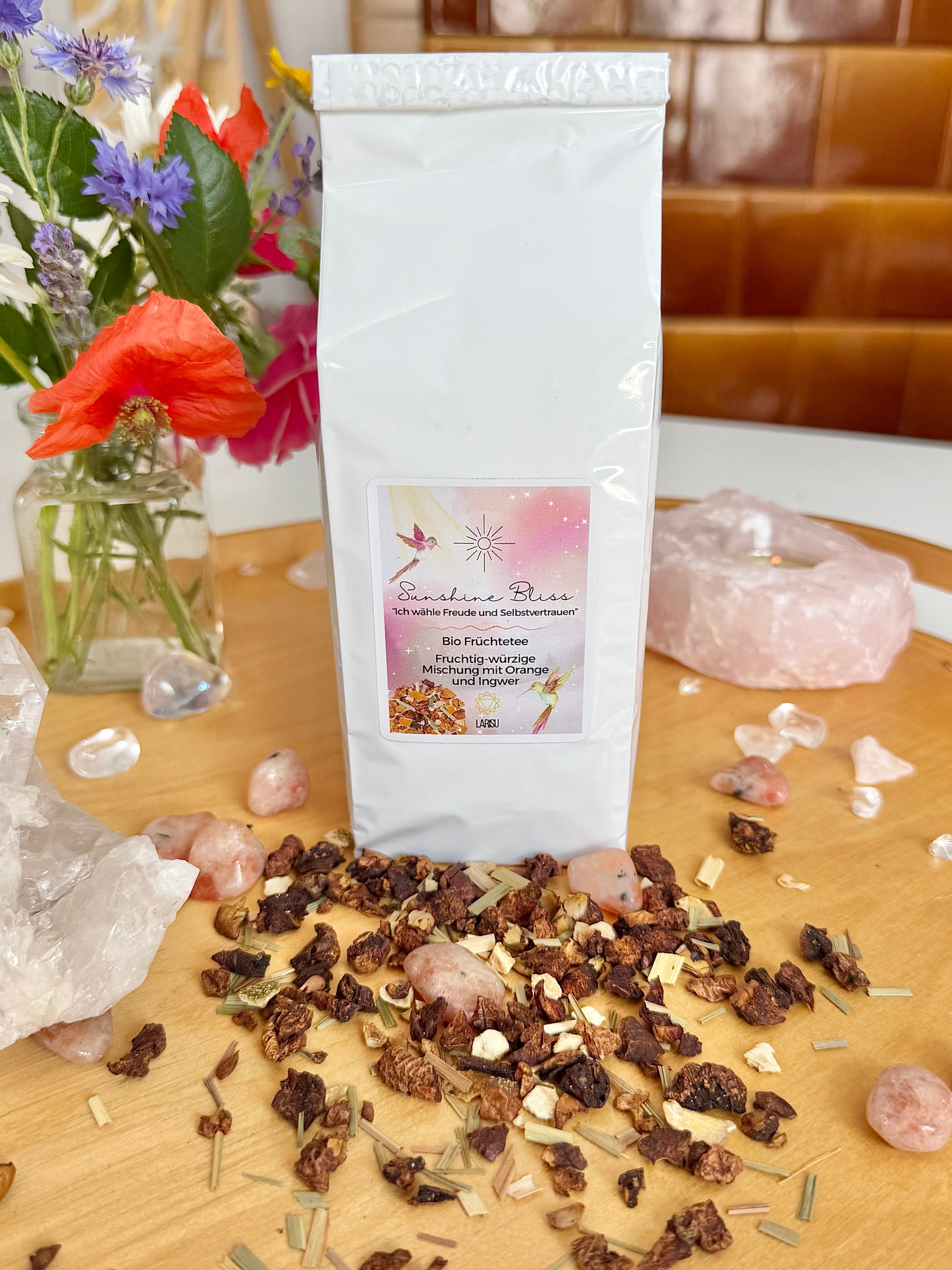 Bio Früchtetee „SUNSHINE BLISS - Ich wähle Freude und Selbstvertrauen“, 125g