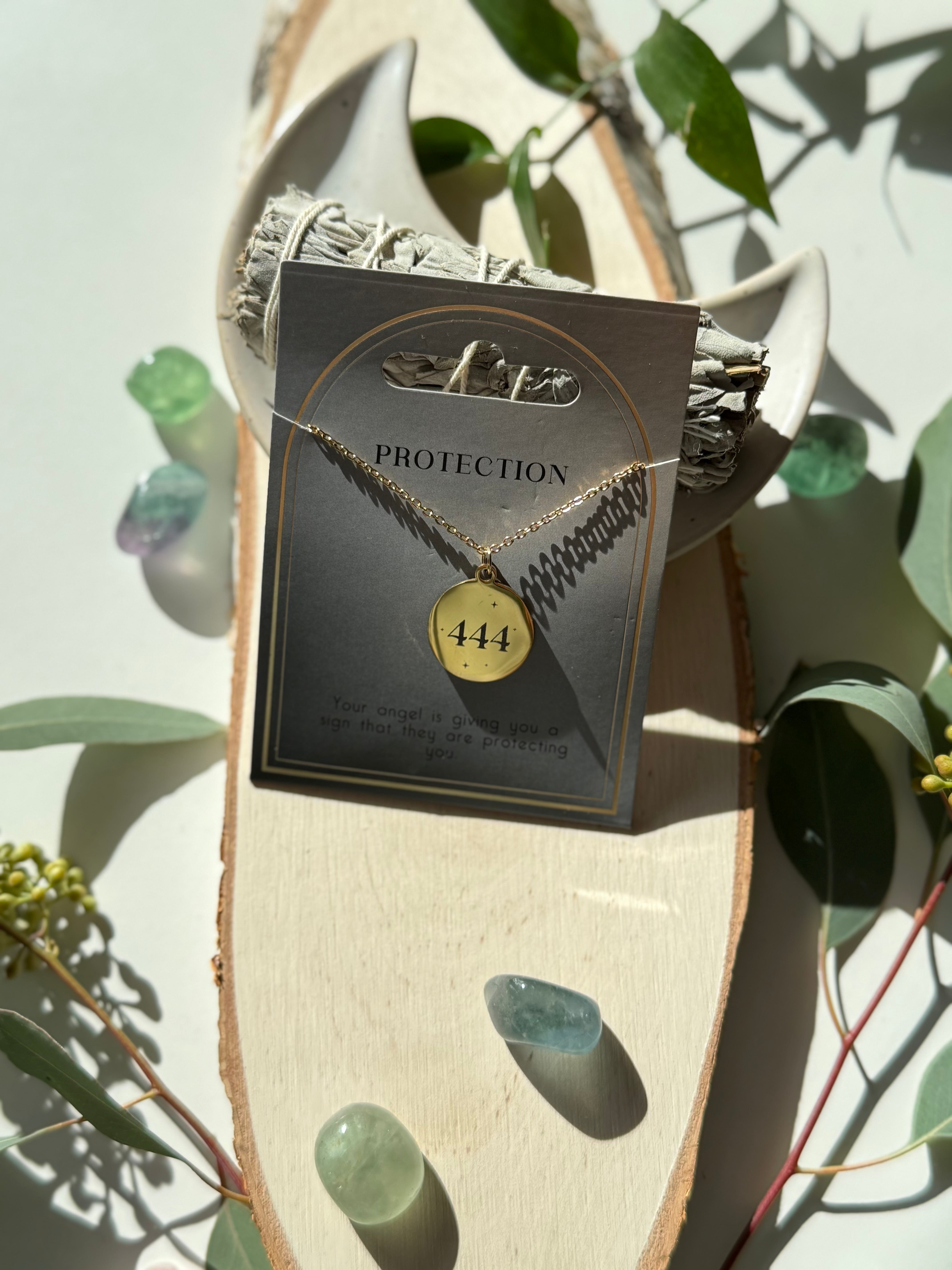 Engelszahl Halskette 444, Schutz & Stabilität