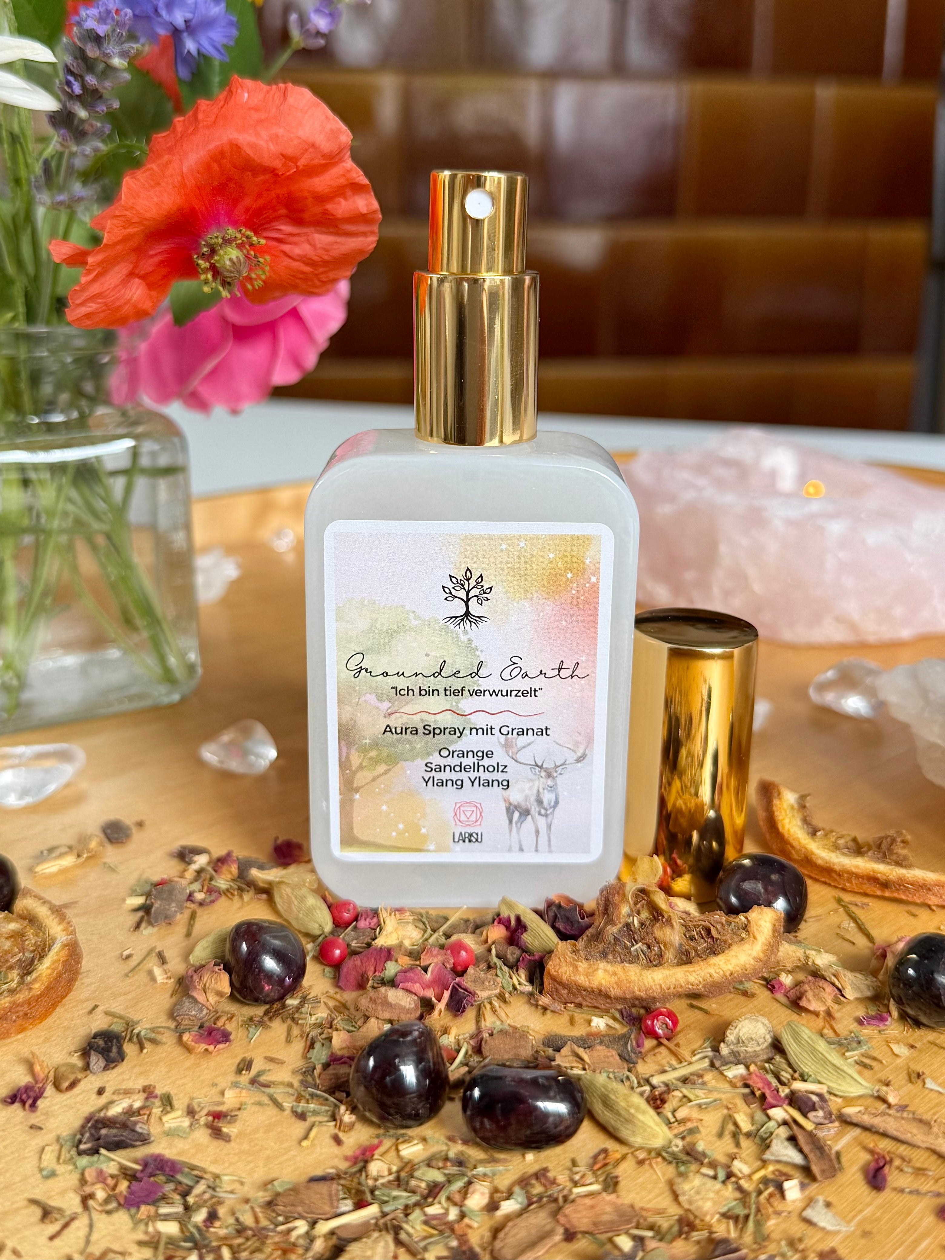 Aura Spray „GROUNDED EARTH - Ich bin tief verwurzelt“