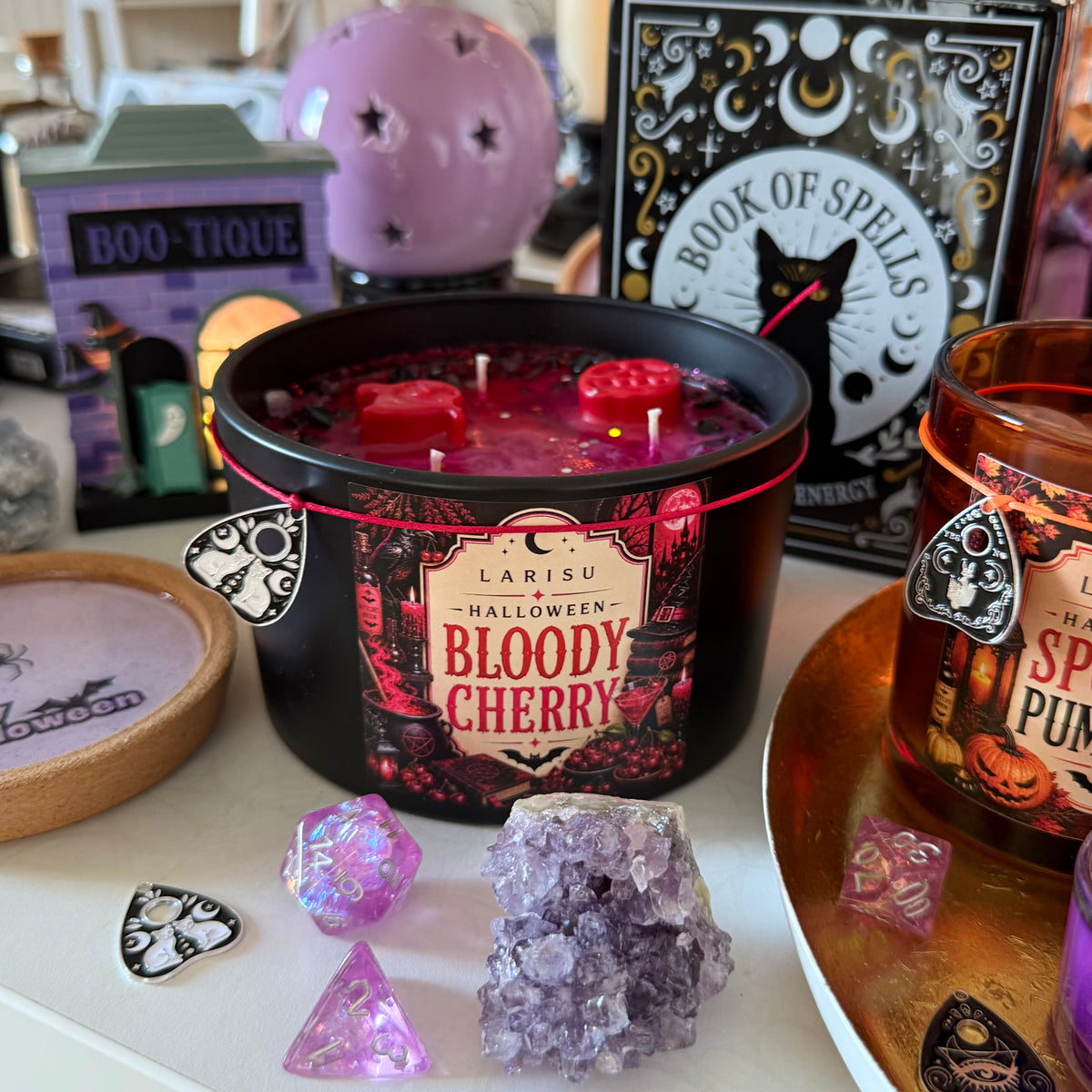 XL Halloween Kerze „BLOODY CHERRY“