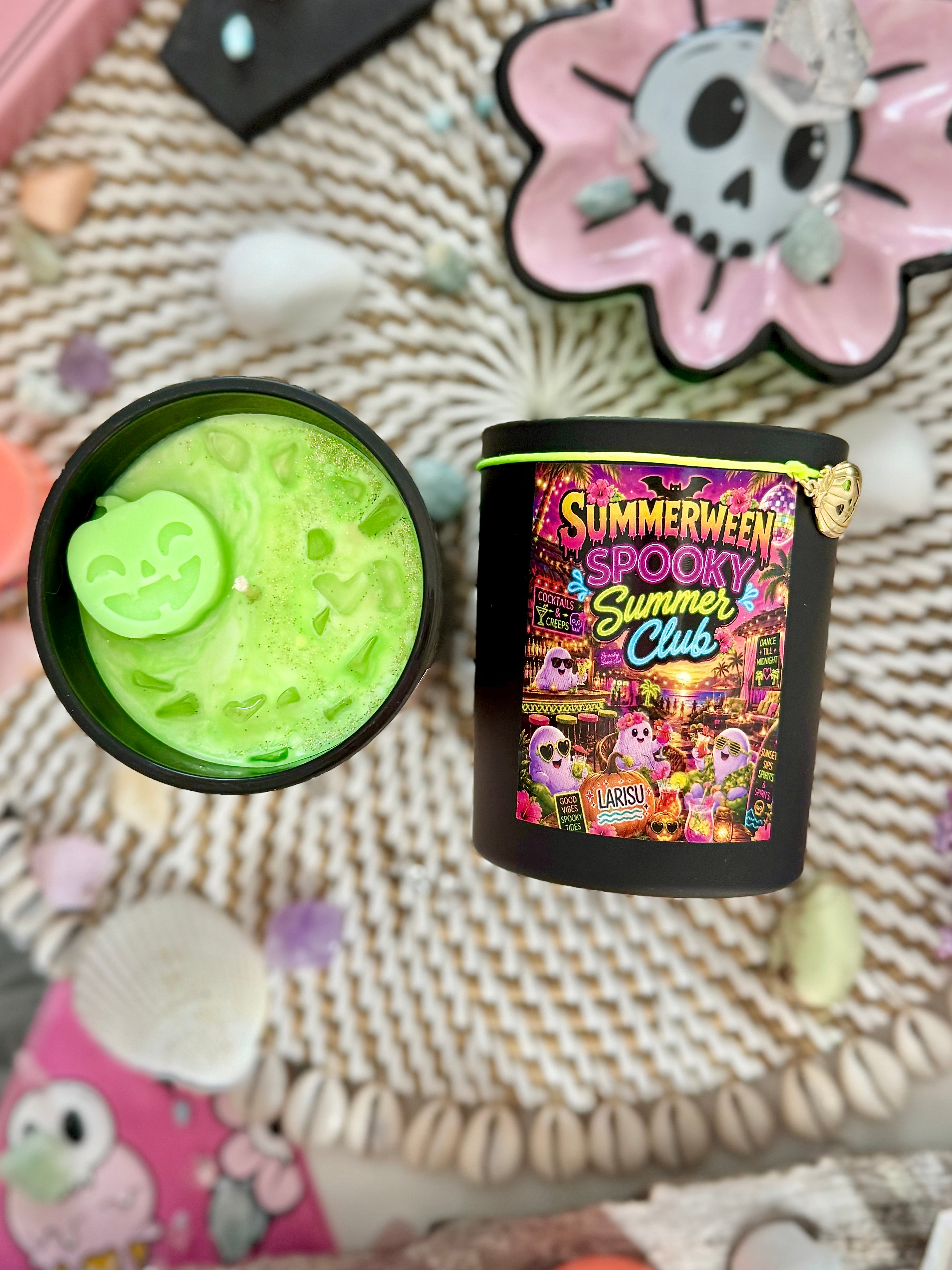 Kristallkerze Summerween "Spooky Summer Club", limitiert