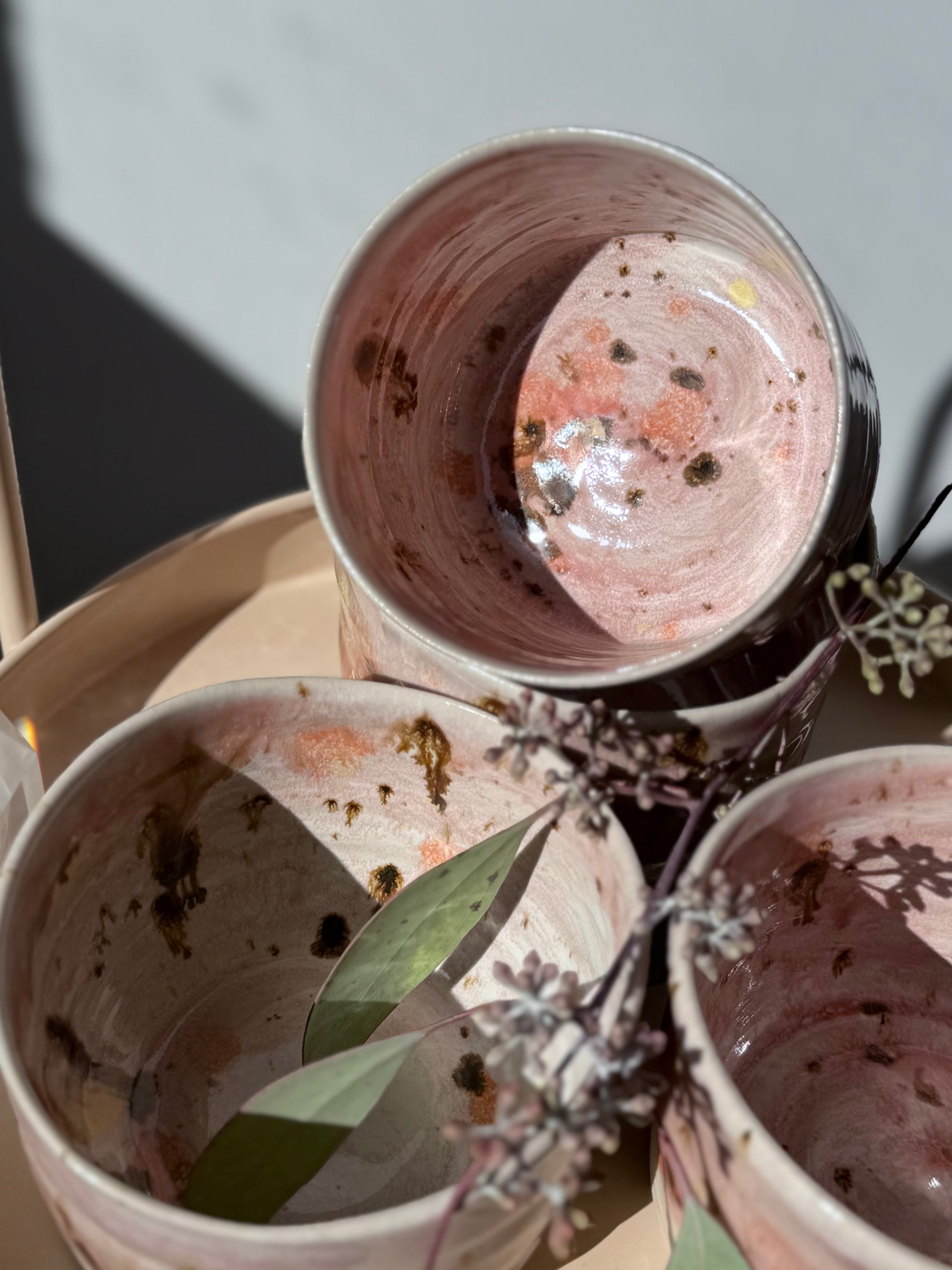VORBESTELLUNG (4Wo Bearbeitung) Keramikbecher mit zauberhafter Glasur