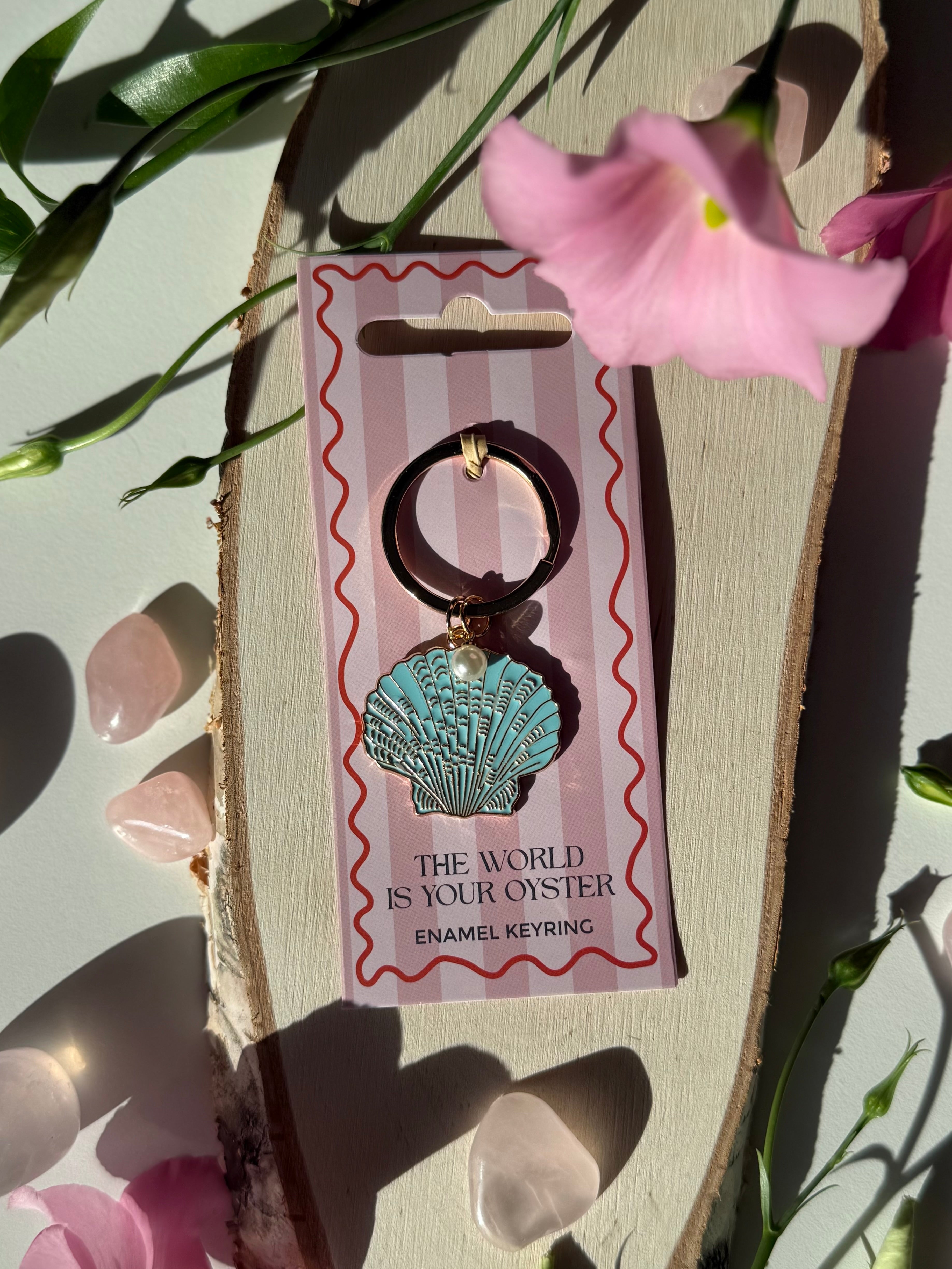 Schlüsselanhänger „The World Is Your Oyster“