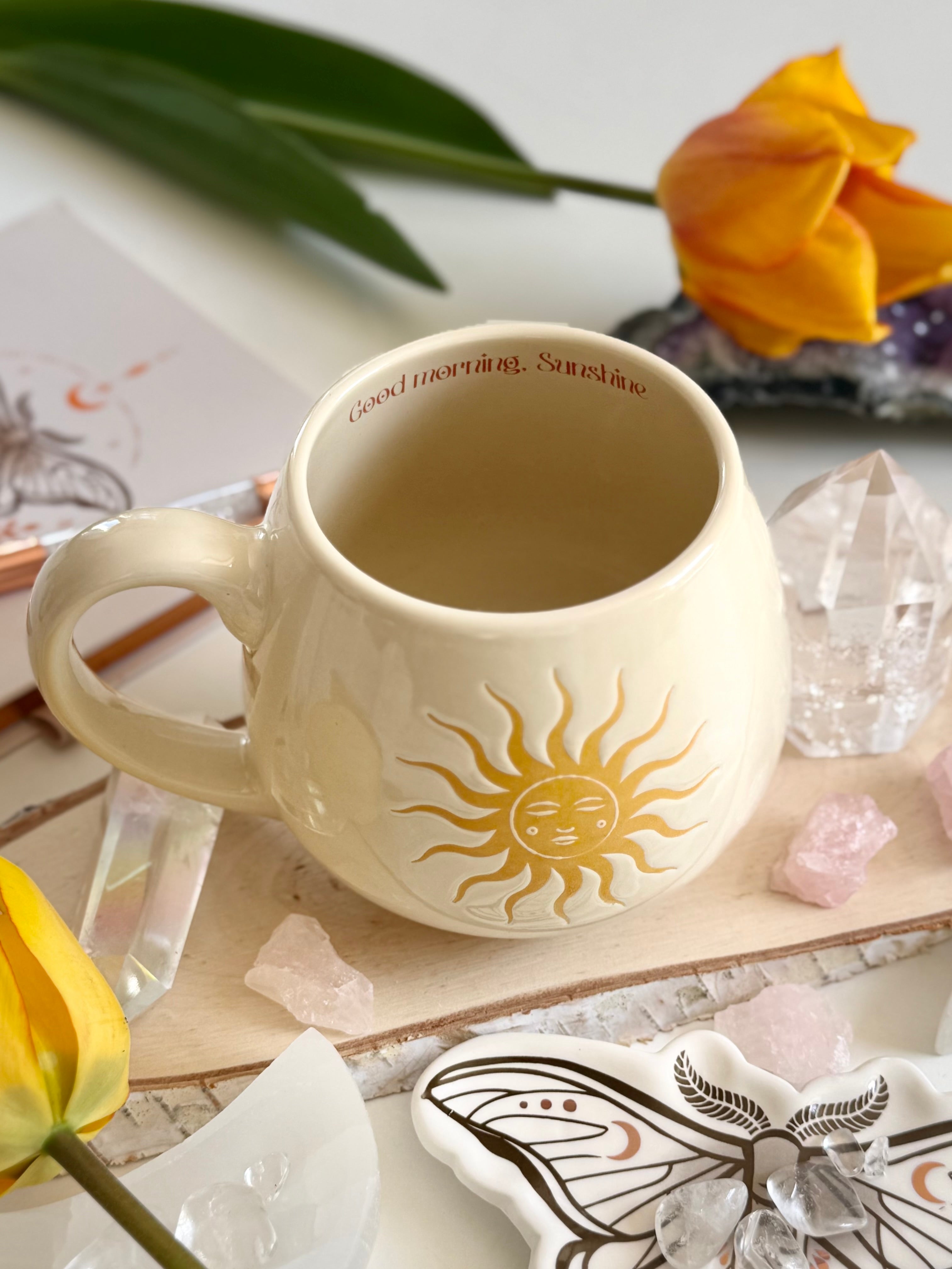 Keramik Becher Sonne