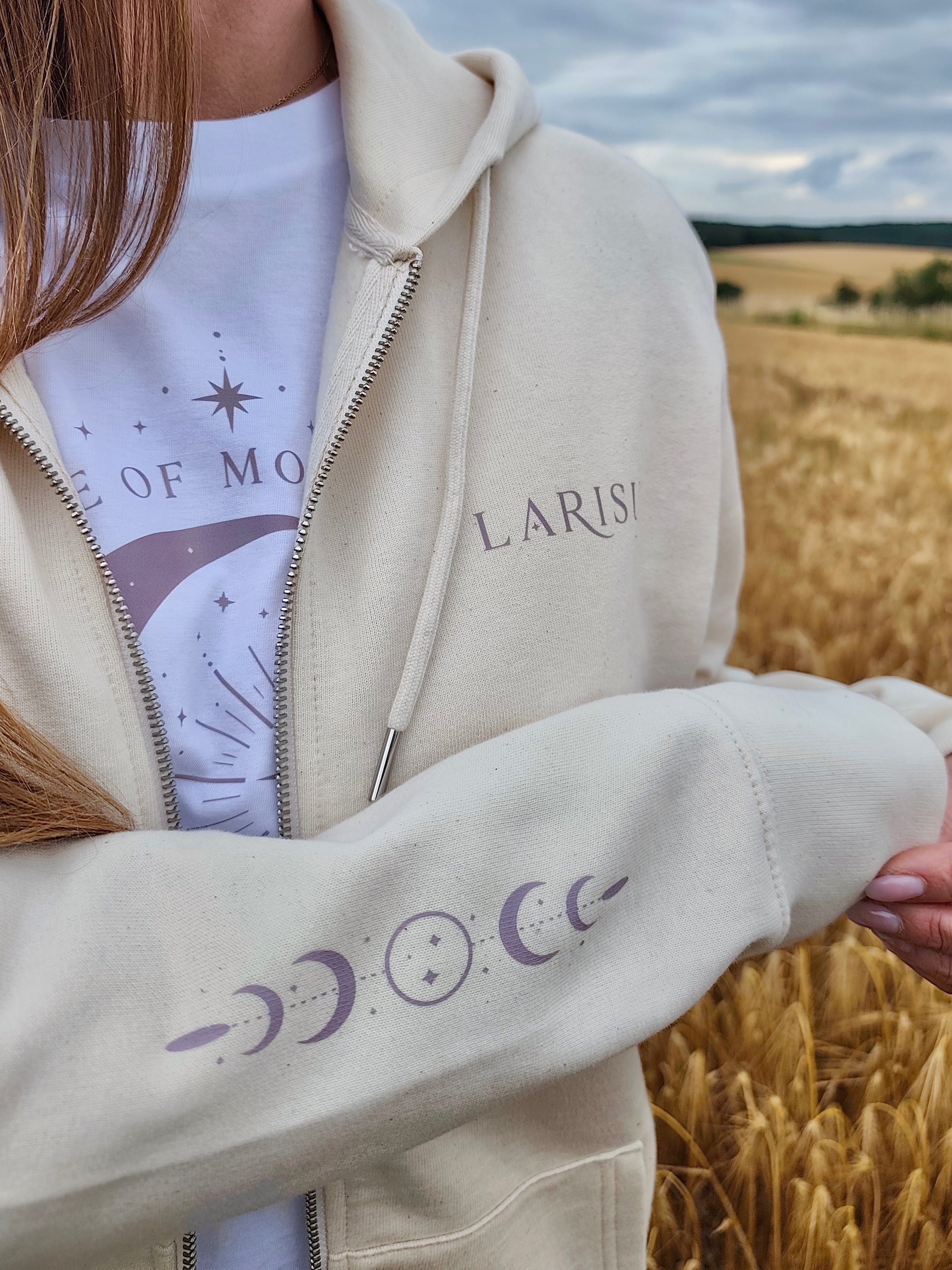 Zip Hoodie Natur "AWAKEN YOUR SOUL, CREATE MAGIC"