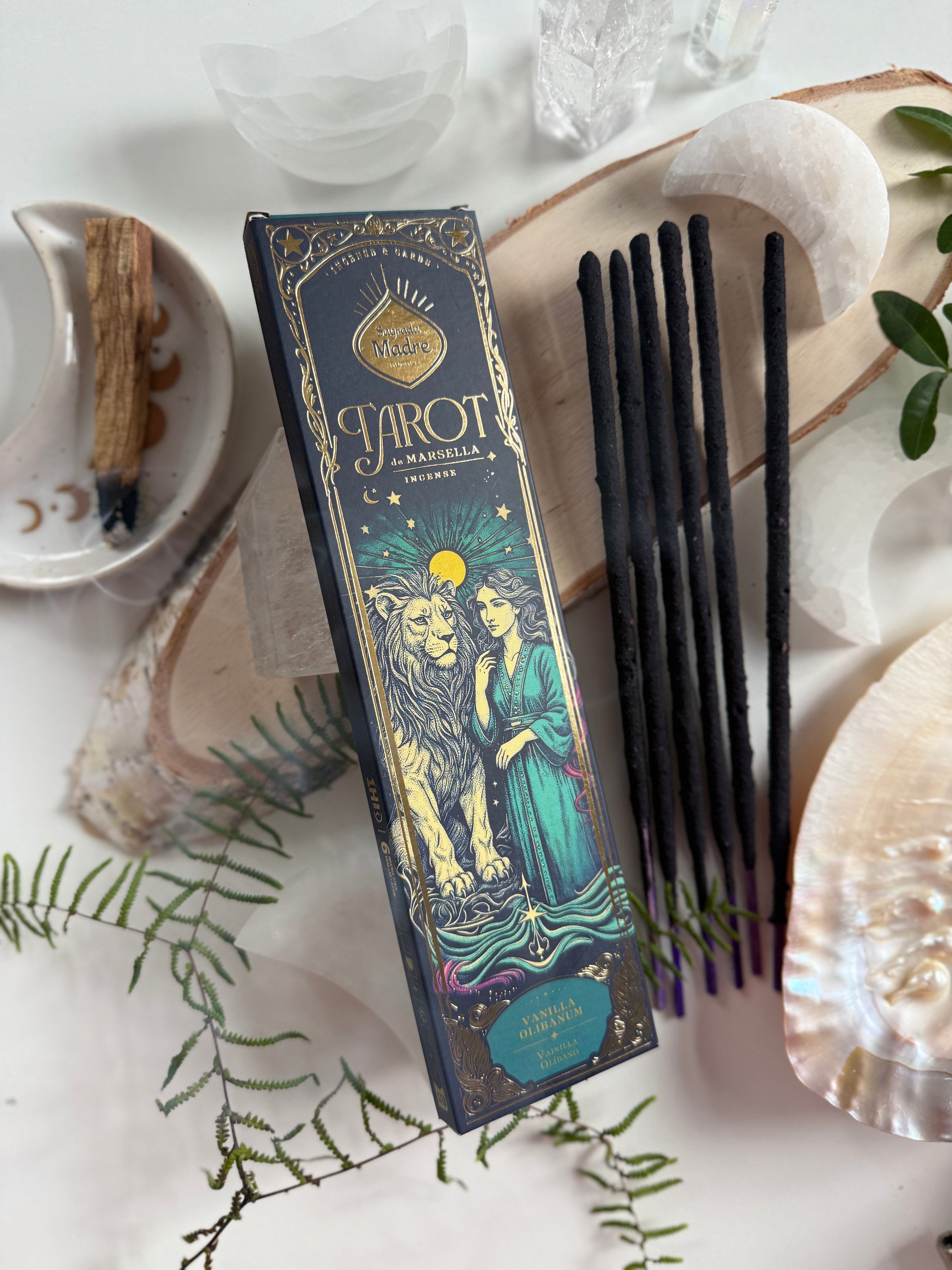 Räucherstäbchen Tarot von Marseille • Weihrauch Vanille und Olibanum - Heilige Mutter