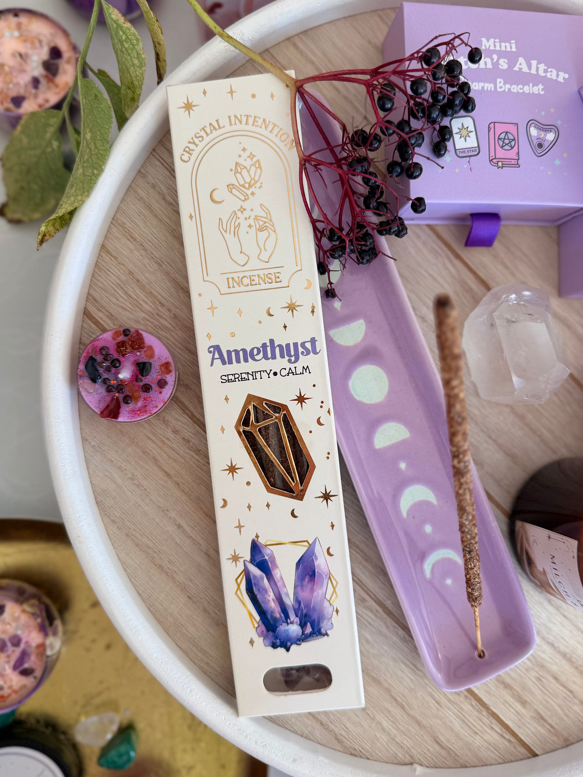 Räucherstäbchen Lavendel & Amethyst