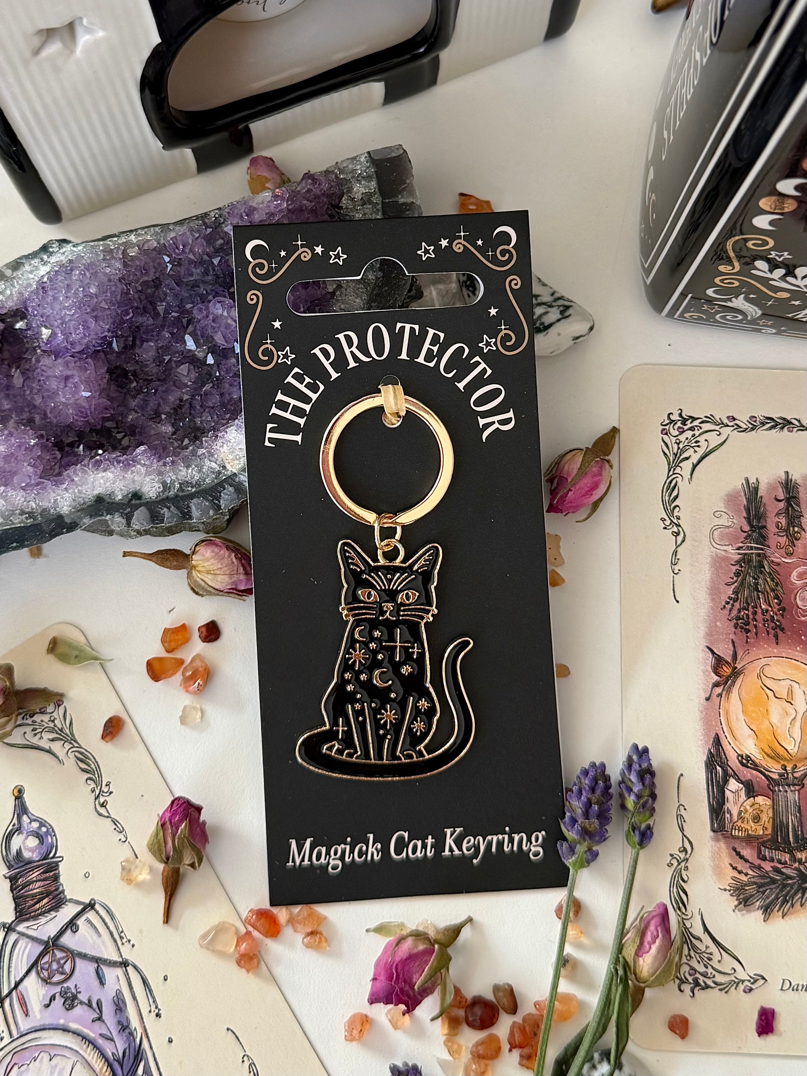 Schlüsselanhänger „The Protector Magick Black Cat“
