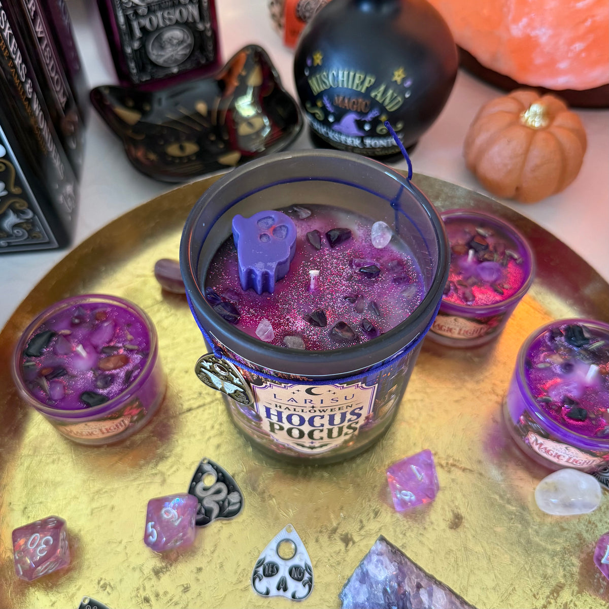 Halloween Kerze „HOCUS POCUS“