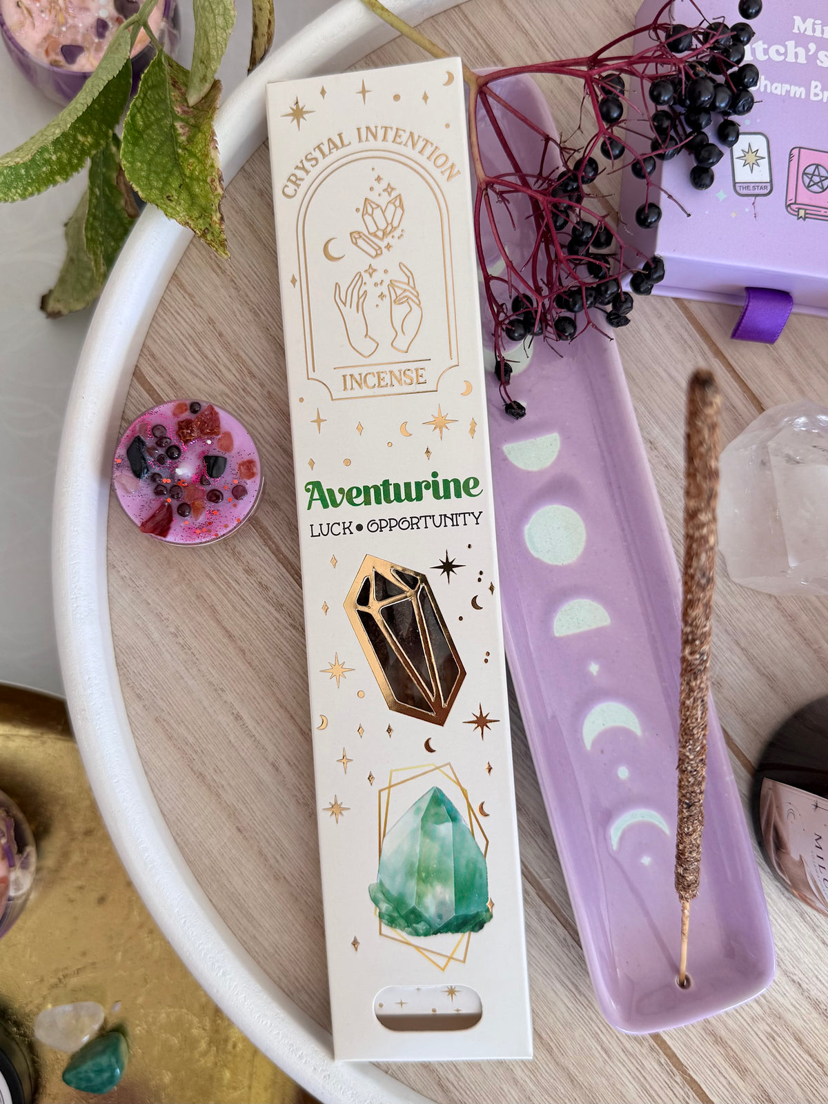 Räucherstäbchen Weißer Salbei & Aventurin