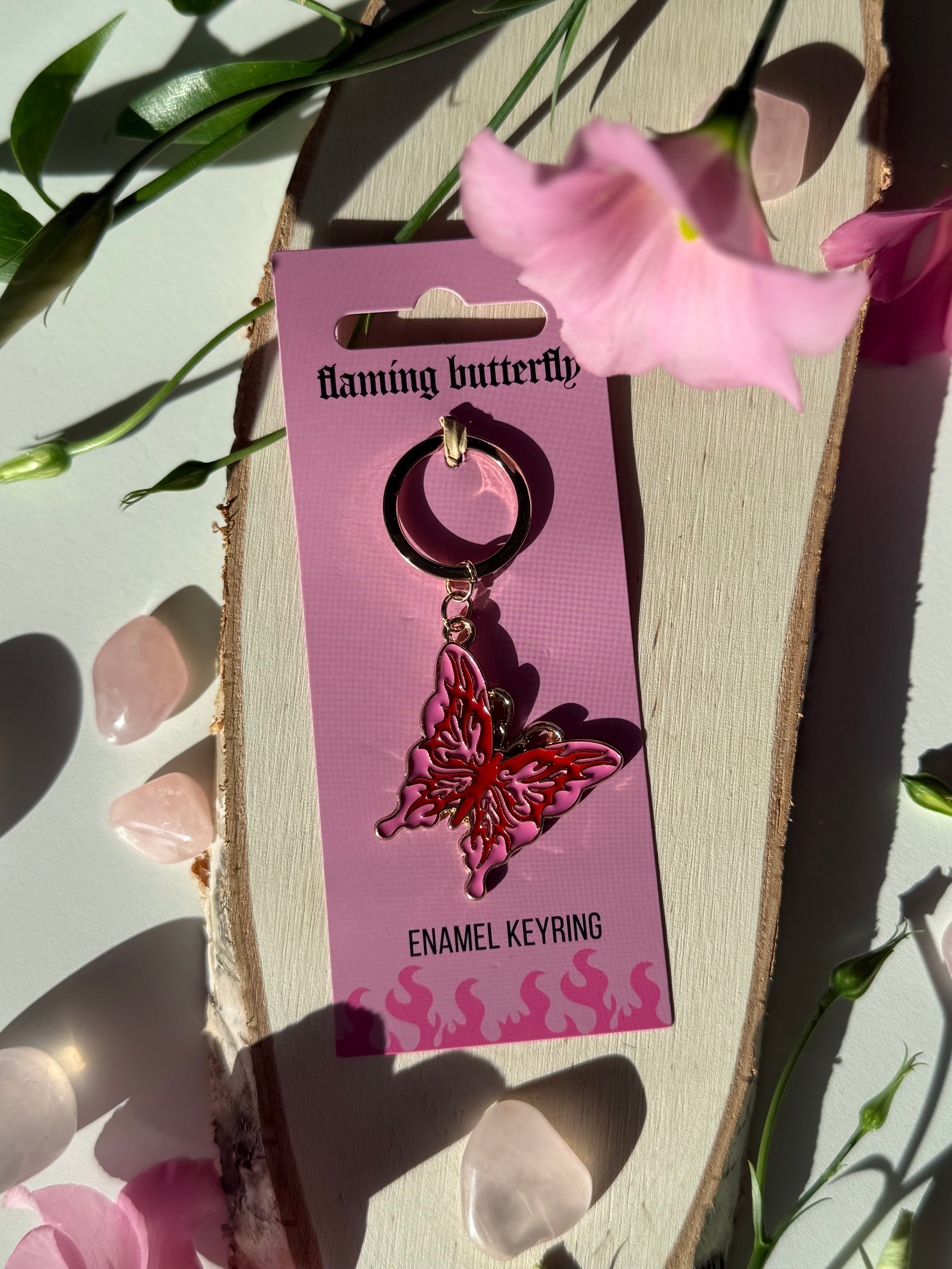 Schlüsselanhänger „Flaming Butterfly“