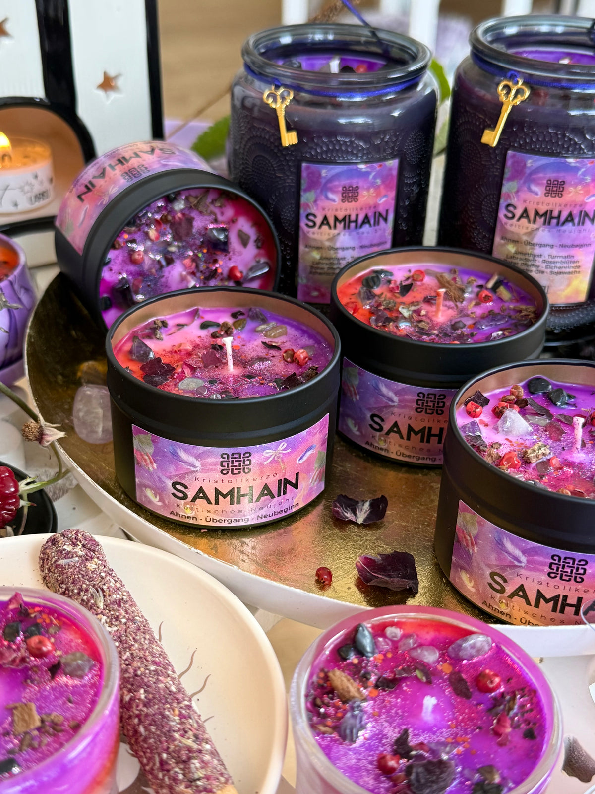 Samhain Kristallkerze, limitiert