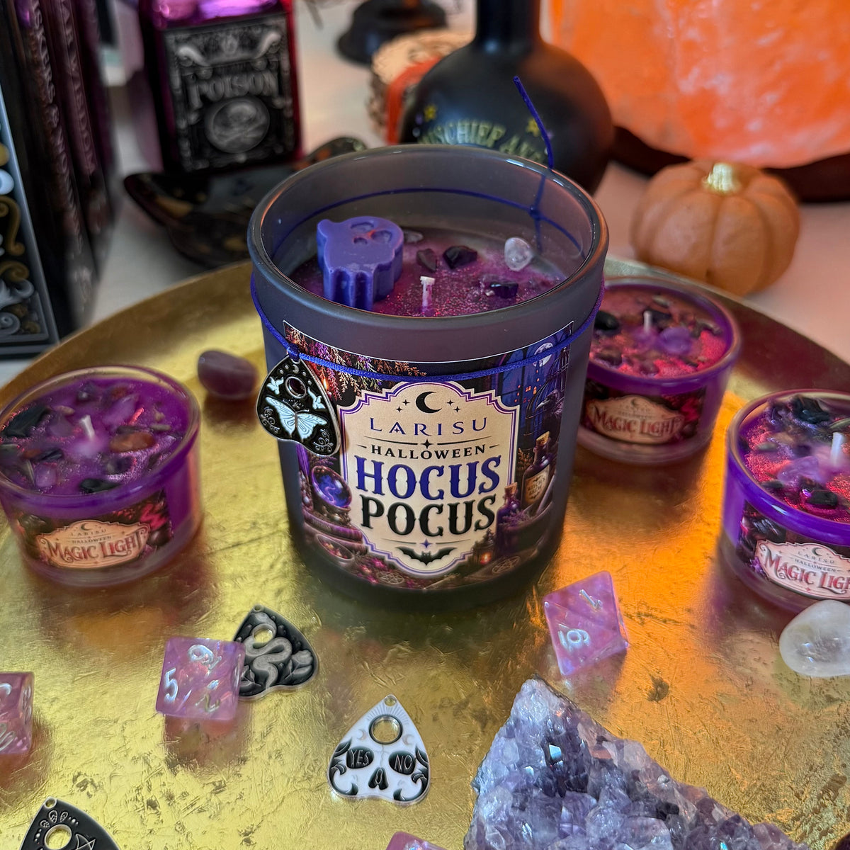 Halloween Kerze „HOCUS POCUS“