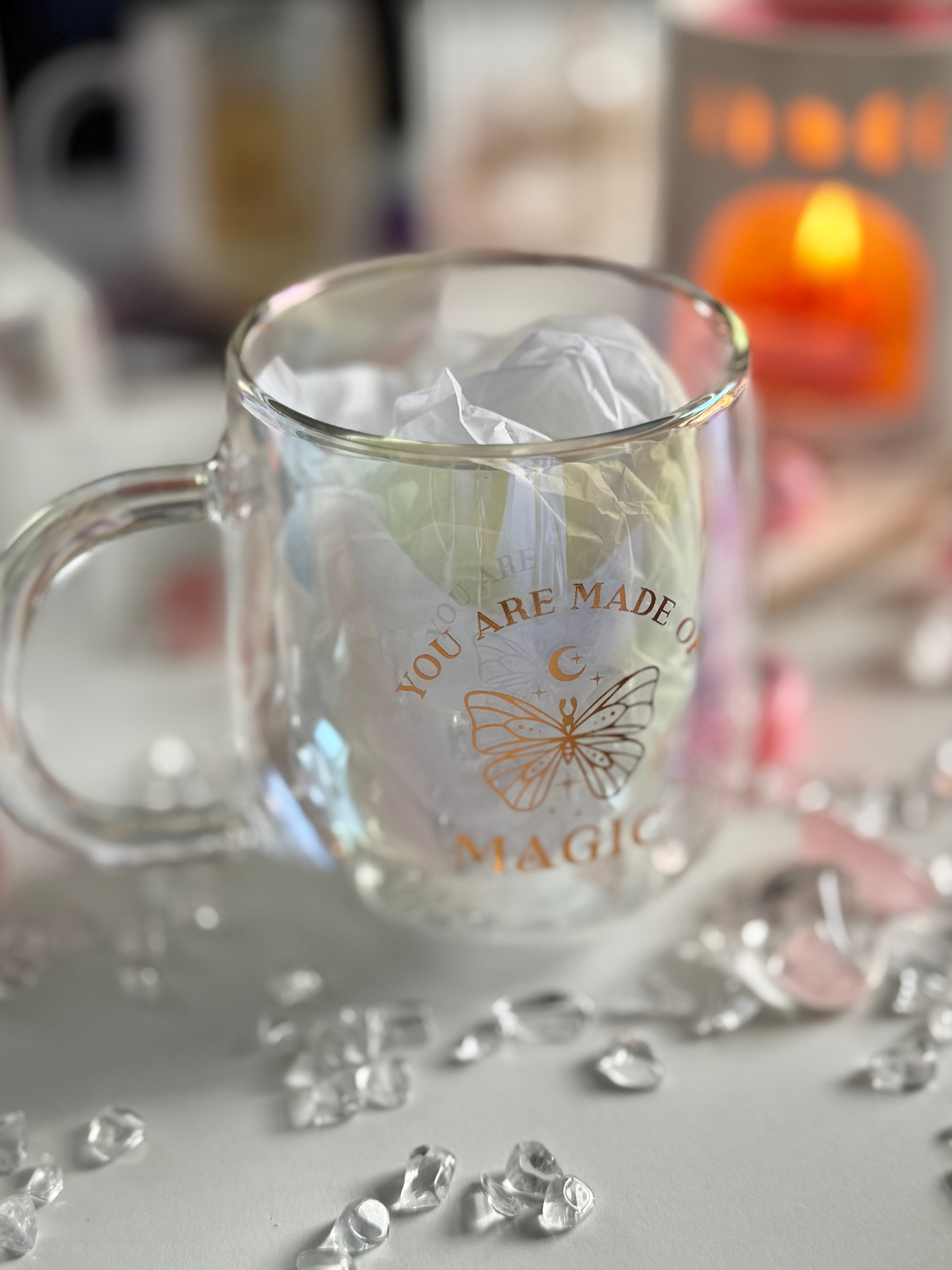 Glas Tasse  „You are made of magic“