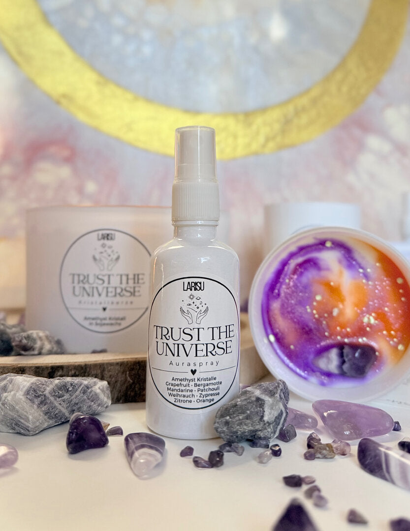 Auraspray „TRUST THE UNIVERSE“ mit Amethyst, limitiert