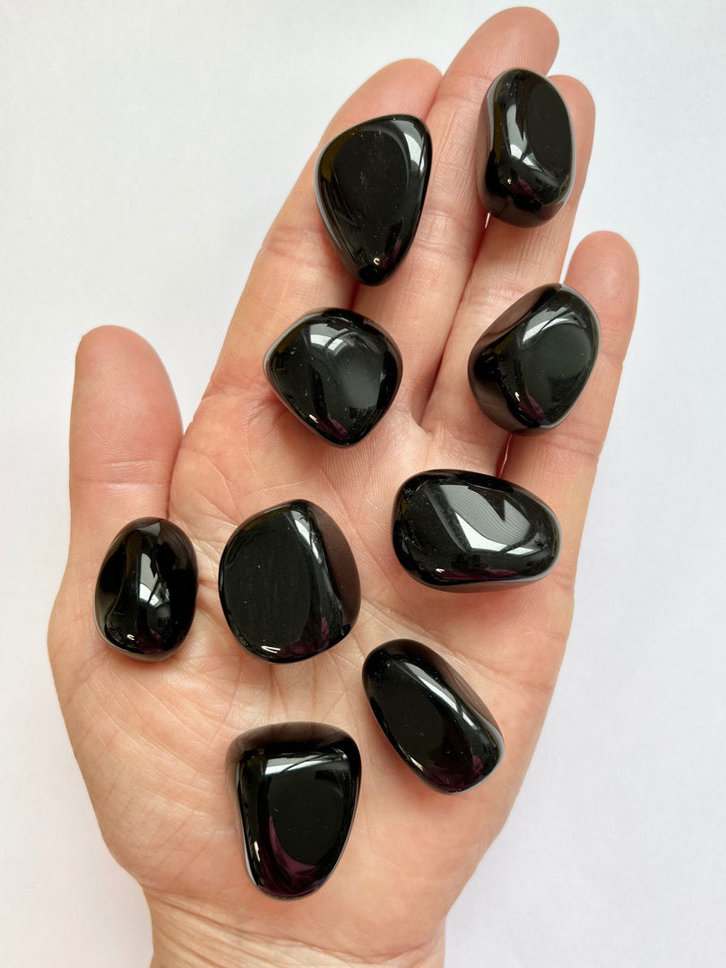 Obsidian Handschmeichler, Trommelstein, Taschenstein